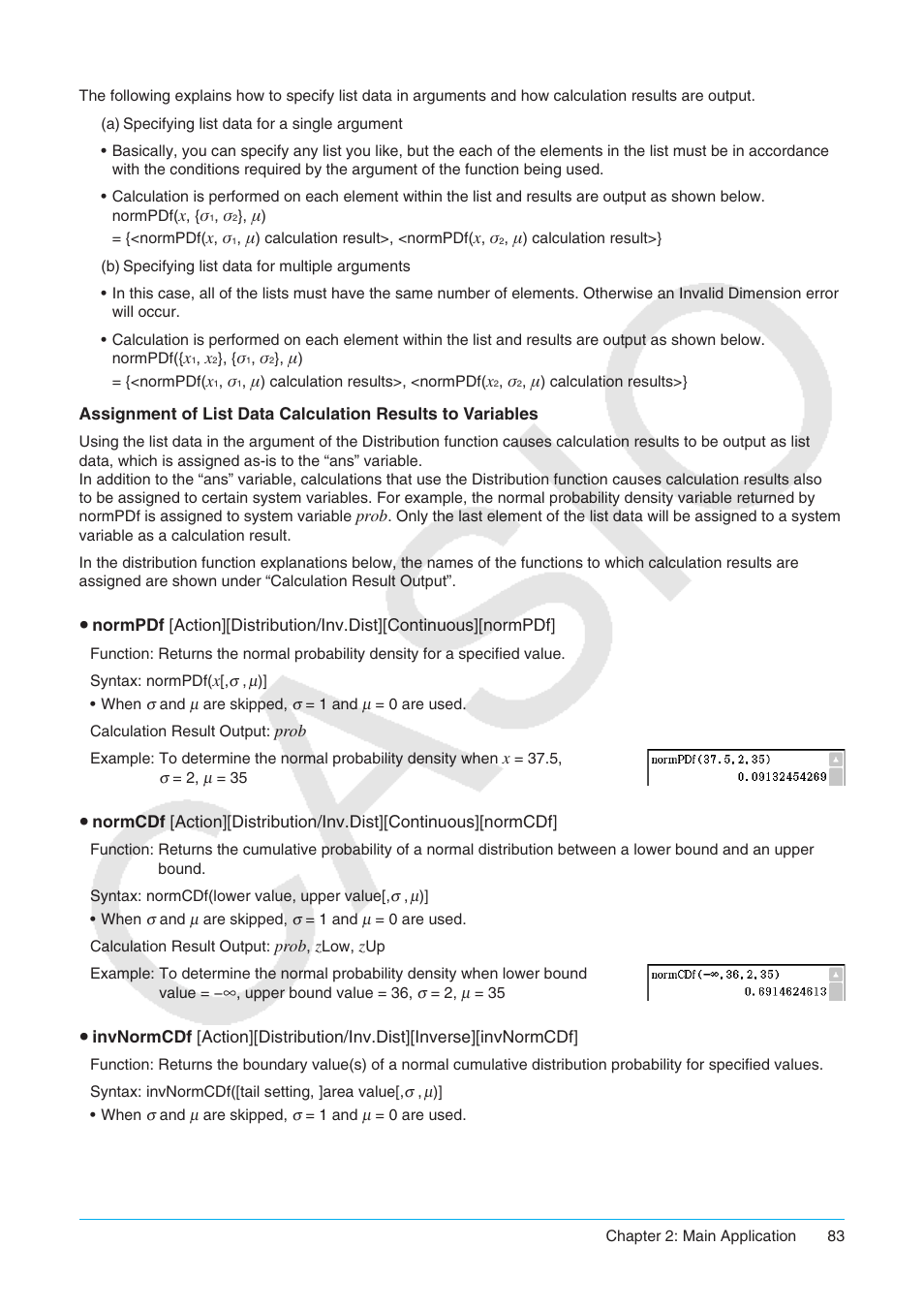 Casio ClassPad II fx-CP400 User Manual | Page 83 / 275