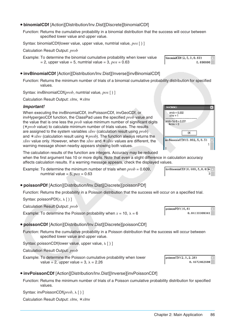 Casio ClassPad II fx-CP400 User Manual | Page 86 / 275