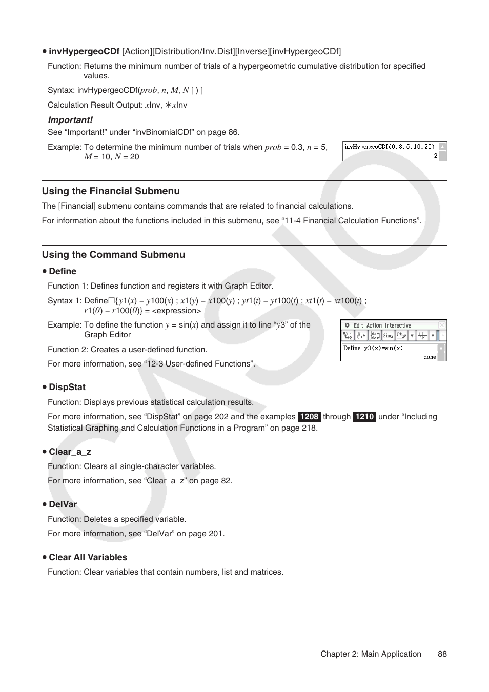 Casio ClassPad II fx-CP400 User Manual | Page 88 / 275