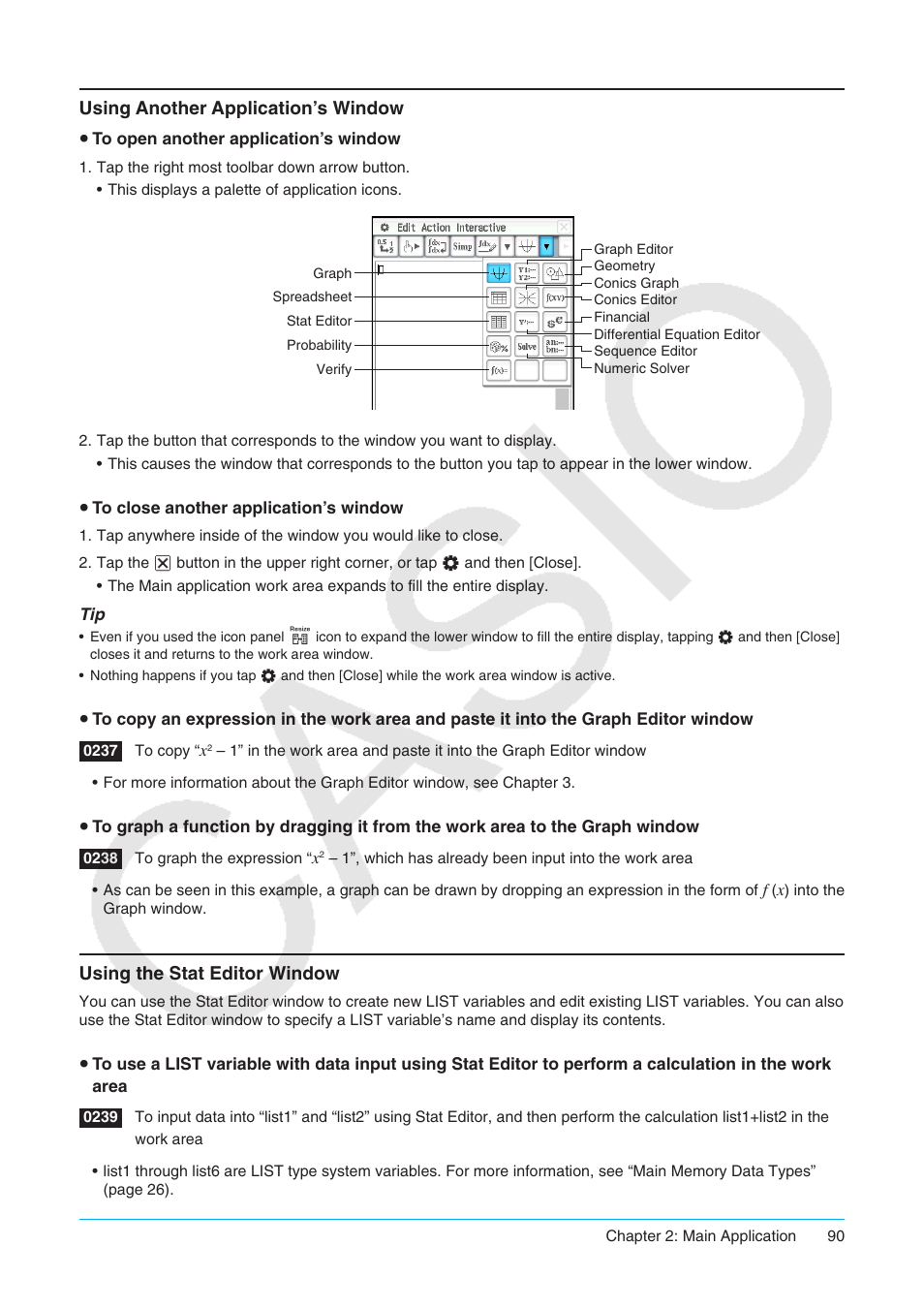 Casio ClassPad II fx-CP400 User Manual | Page 90 / 275