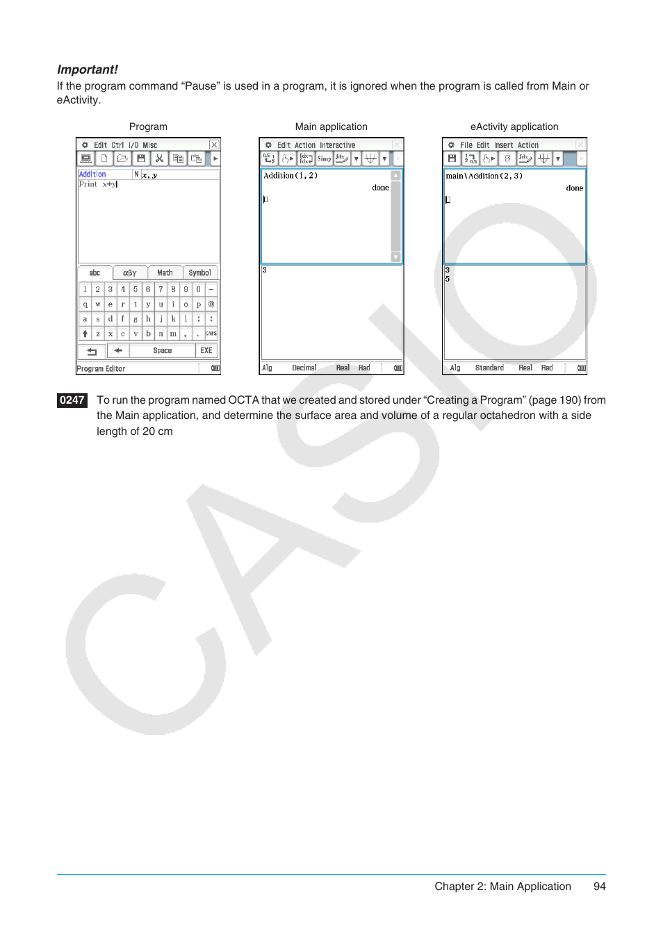 Casio ClassPad II fx-CP400 User Manual | Page 94 / 275
