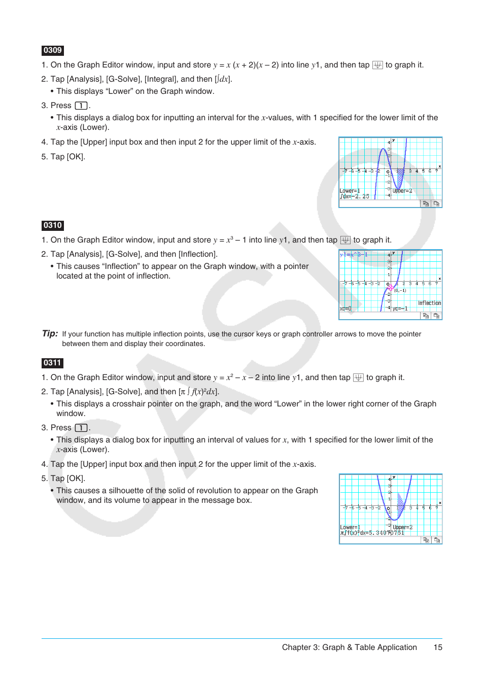 Casio ClassPad II fx-CP400 Examples User Manual | Page 15 / 43