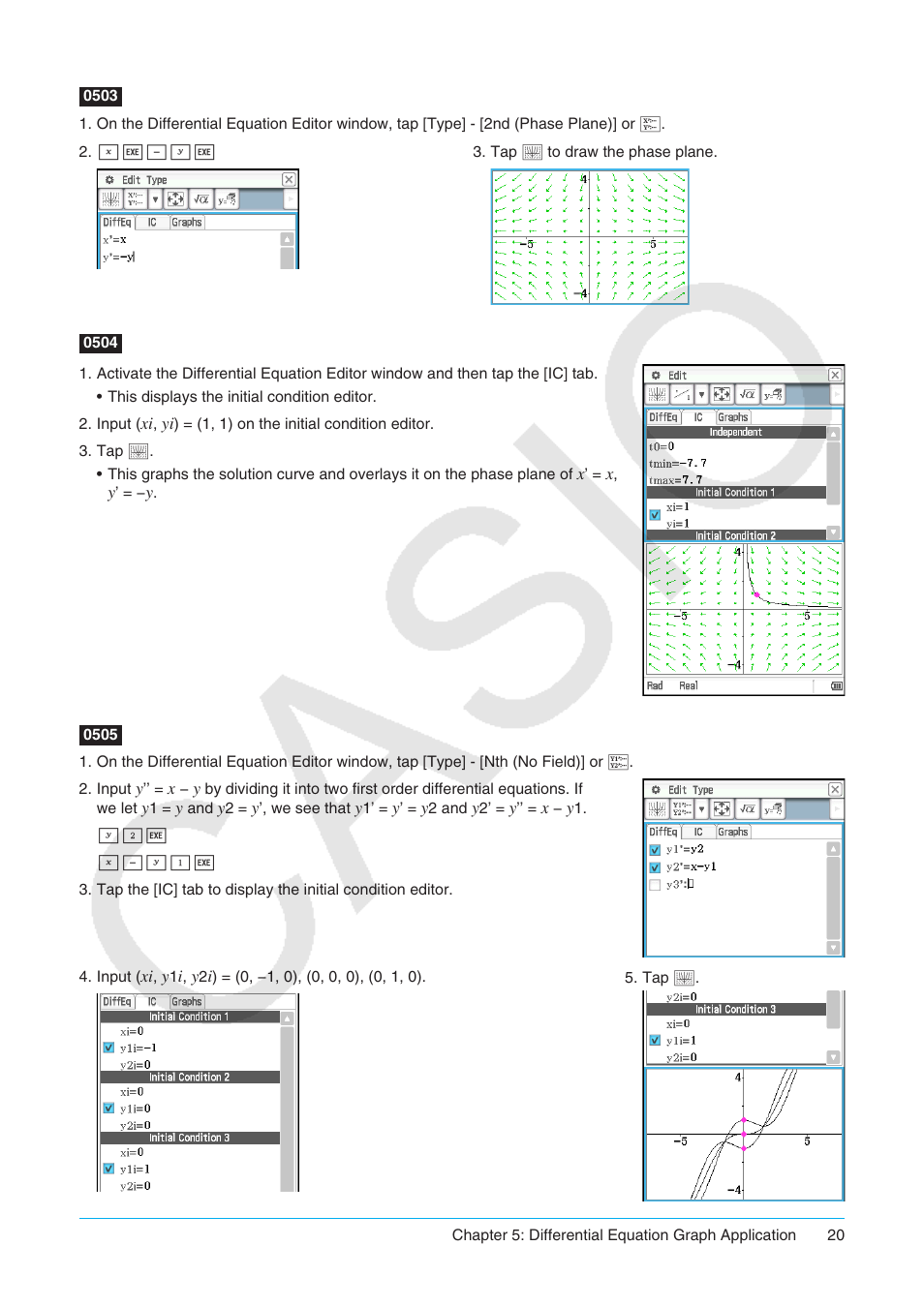 Casio ClassPad II fx-CP400 Examples User Manual | Page 20 / 43