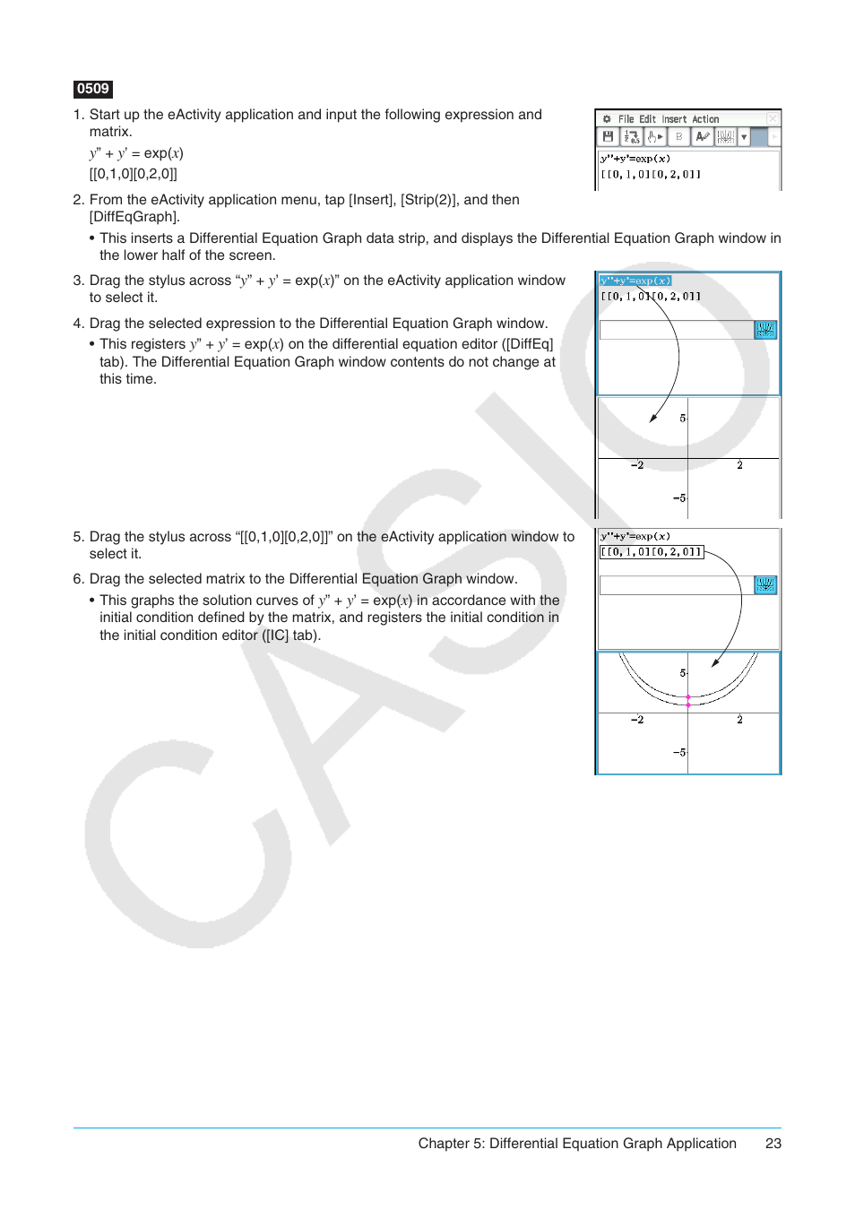 Casio ClassPad II fx-CP400 Examples User Manual | Page 23 / 43