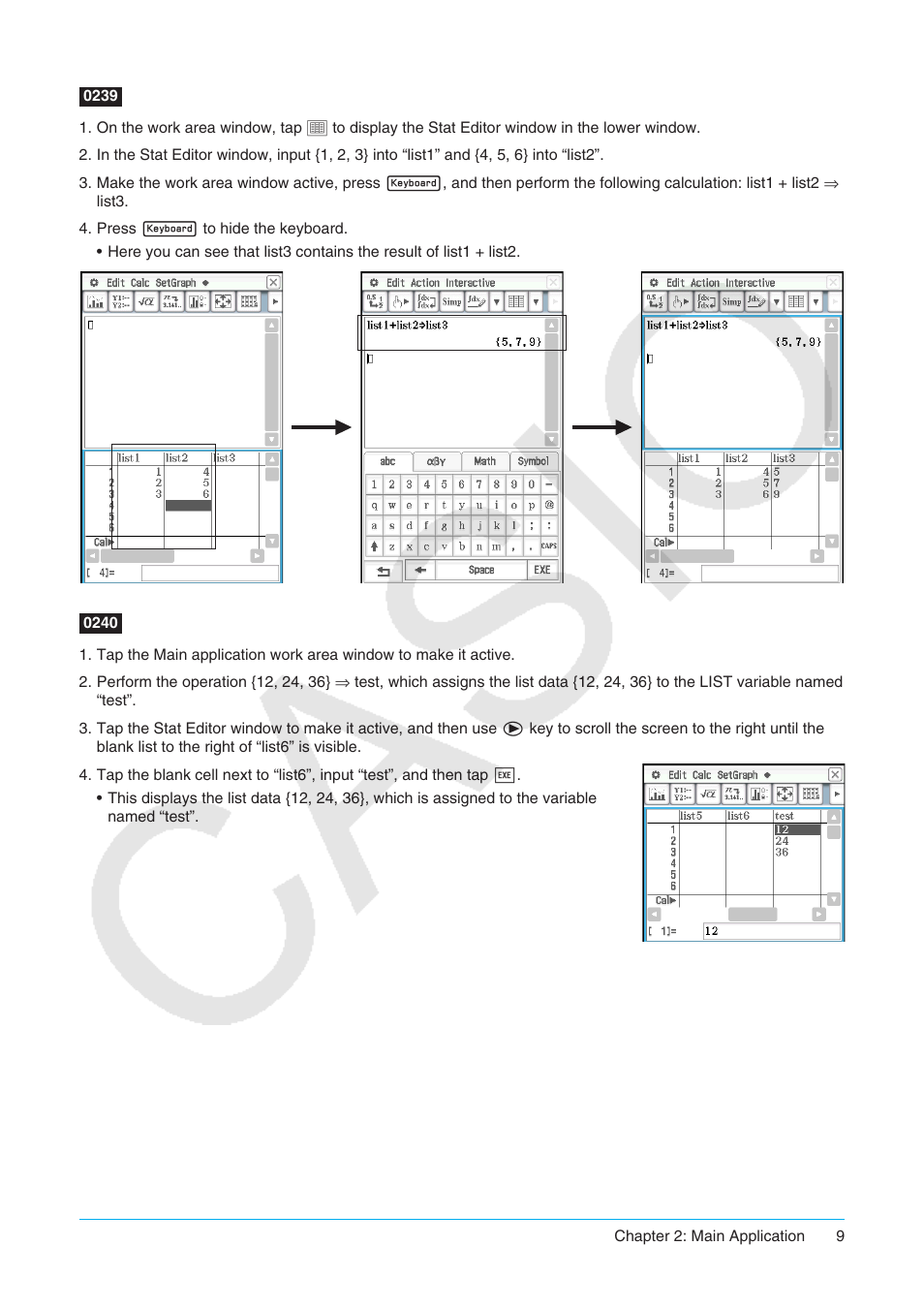 Casio ClassPad II fx-CP400 Examples User Manual | Page 9 / 43