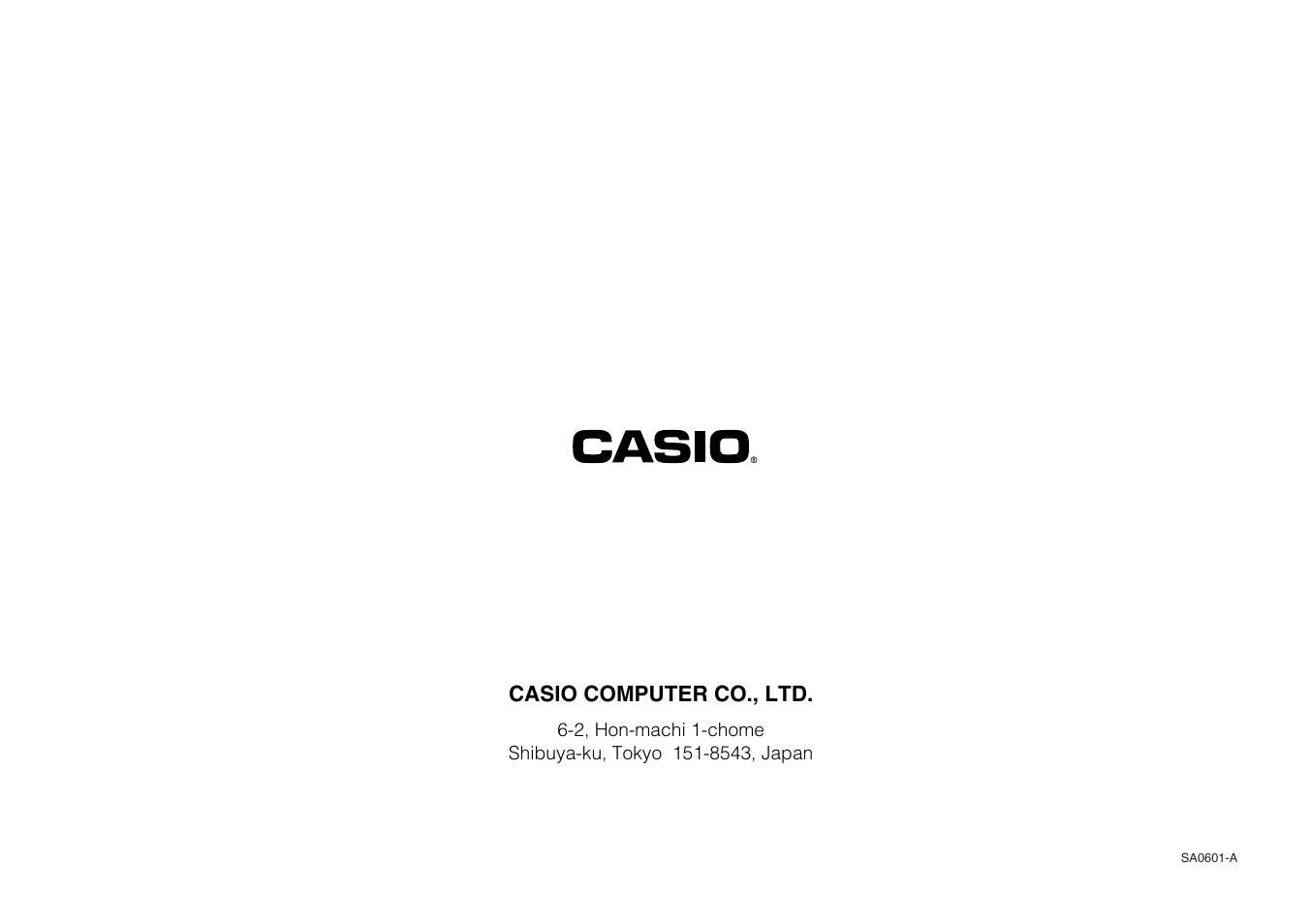 Casio EA-200 Technical Reference User Manual | Page 20 / 20