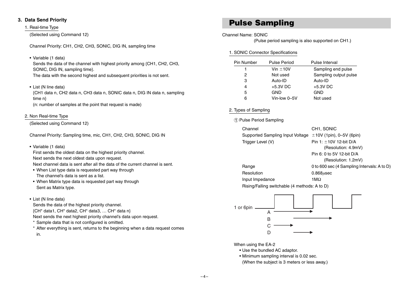 Pulse sampling | Casio EA-200 Technical Reference User Manual | Page 4 / 20