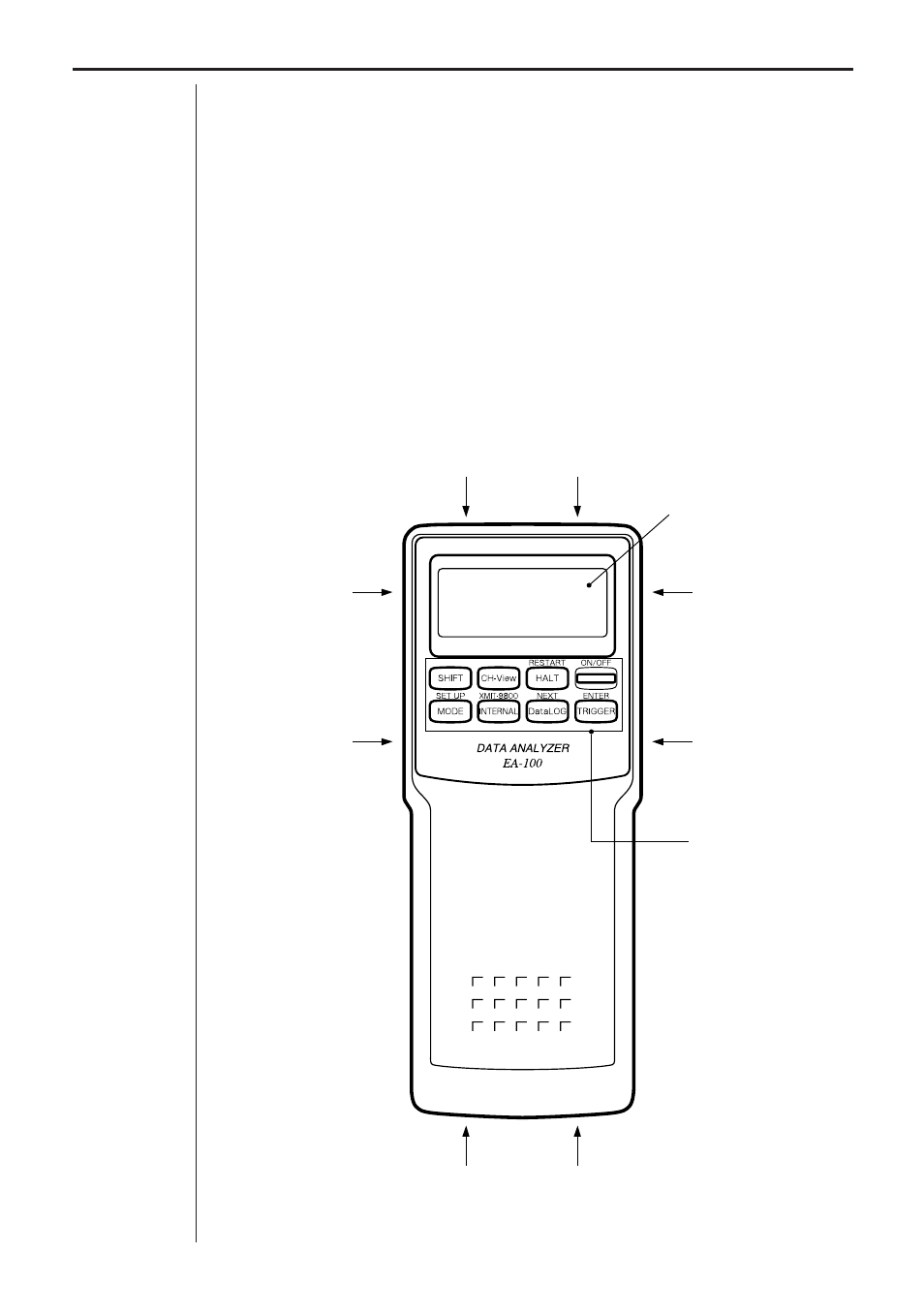 Keyboard, Chapter 1: getting ready, Data filtering | Data analyzer unit | Casio EA-100 Getting Ready User Manual | Page 5 / 14