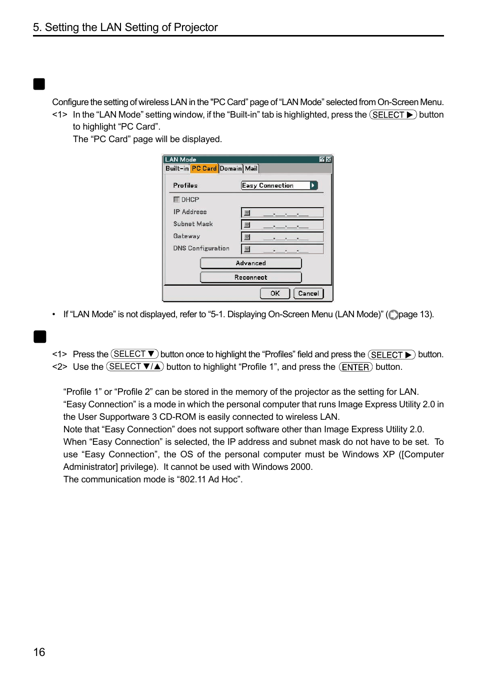 Setting wireless lan | Dukane 8808 User Manual | Page 158 / 178