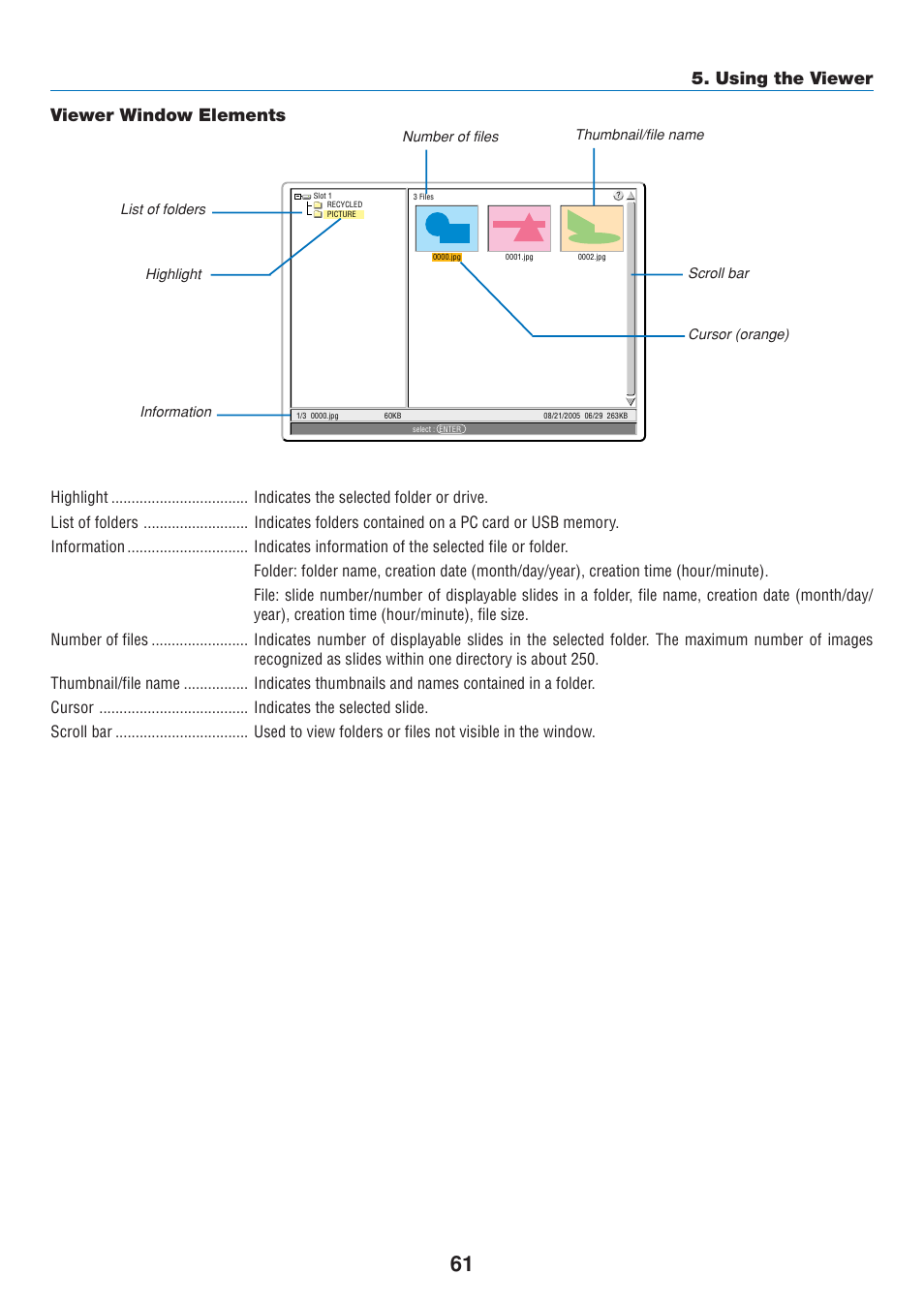 Viewer window elements, Using the viewer | Dukane 8808 User Manual | Page 71 / 178