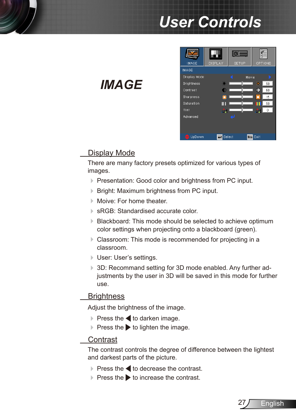 User controls, Image | Dukane Data Video Recorder 8412 User Manual | Page 29 / 70