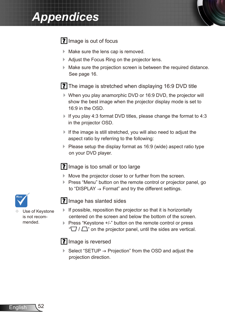Appendices | Dukane Data Video Recorder 8412 User Manual | Page 54 / 70
