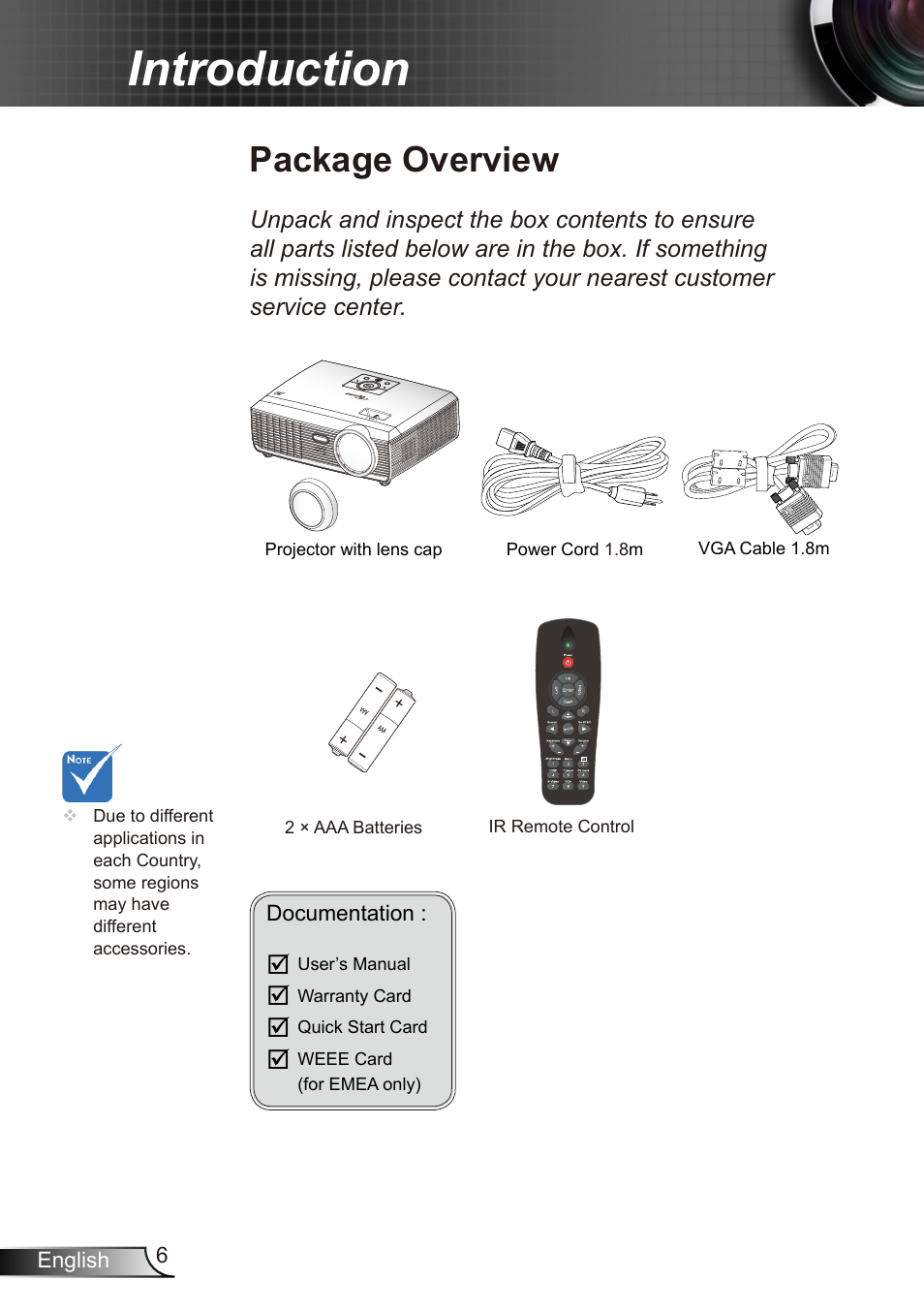 Introduction, Package overview | Dukane Data Video Recorder 8412 User Manual | Page 8 / 70