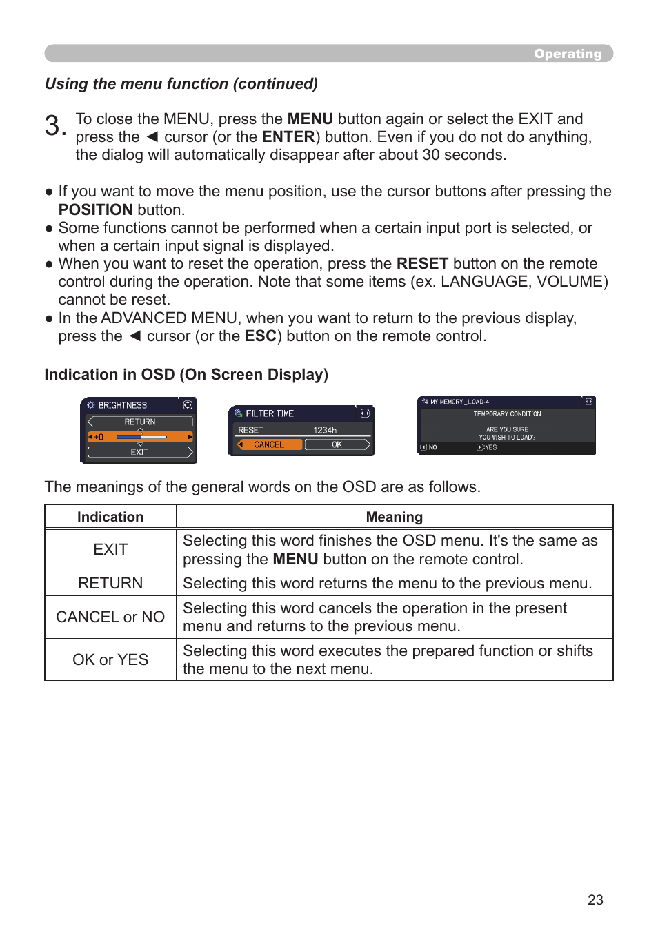Dukane Projector 8110H User Manual | Page 23 / 65