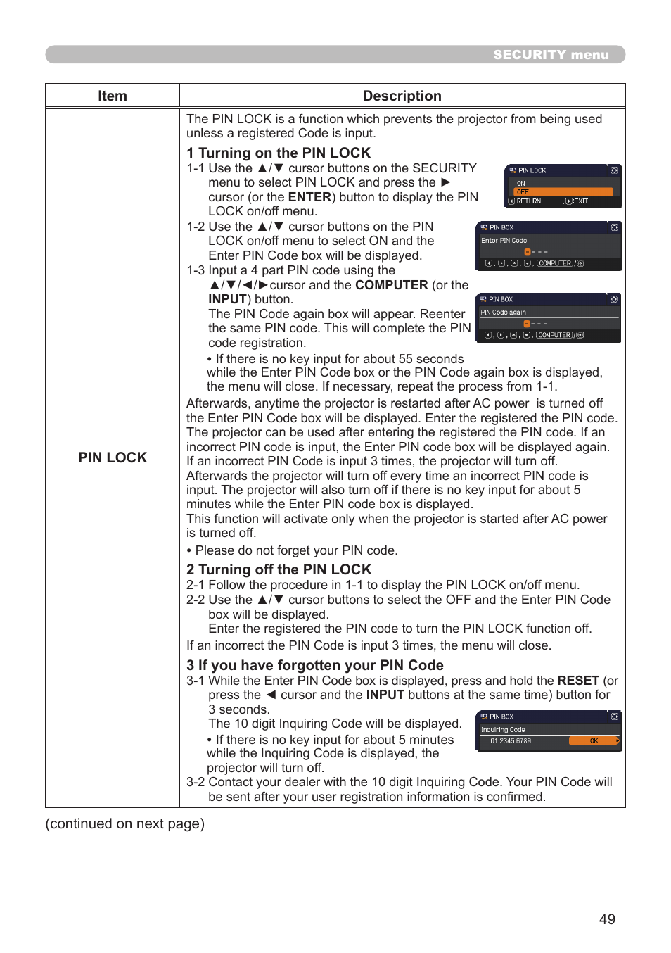 Dukane Projector 8110H User Manual | Page 49 / 65