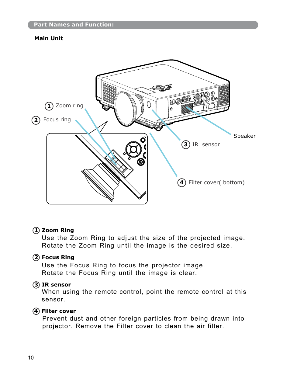 Dukane Digital-Multimedia Projector None User Manual | Page 10 / 52