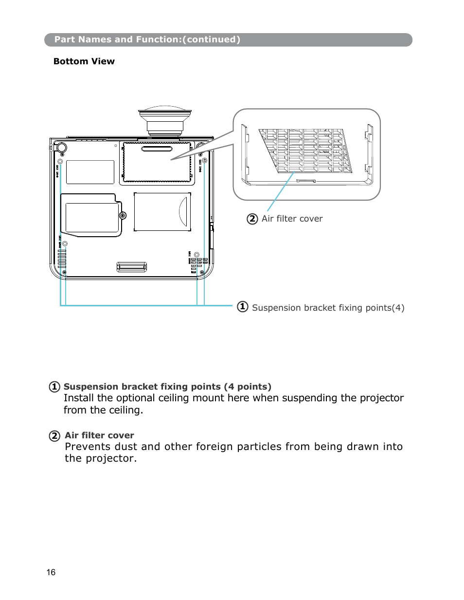 Dukane Digital-Multimedia Projector None User Manual | Page 16 / 52