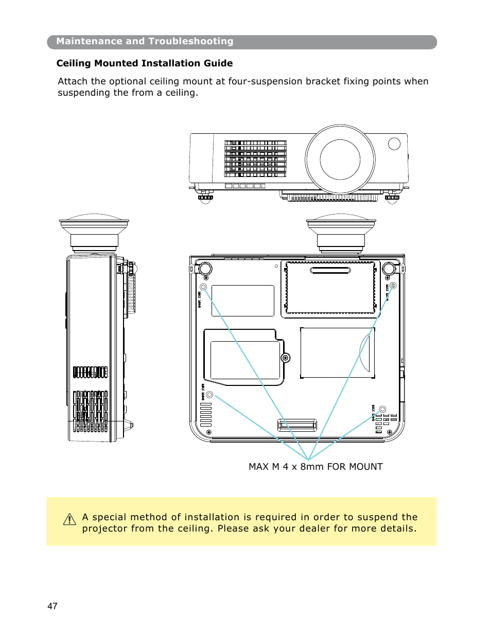 Dukane Digital-Multimedia Projector None User Manual | Page 47 / 52