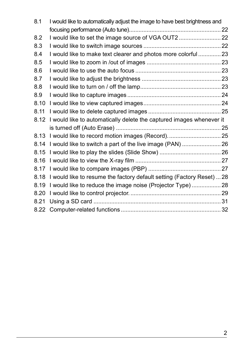 Dukane Document Camera DVP508 User Manual | Page 3 / 45