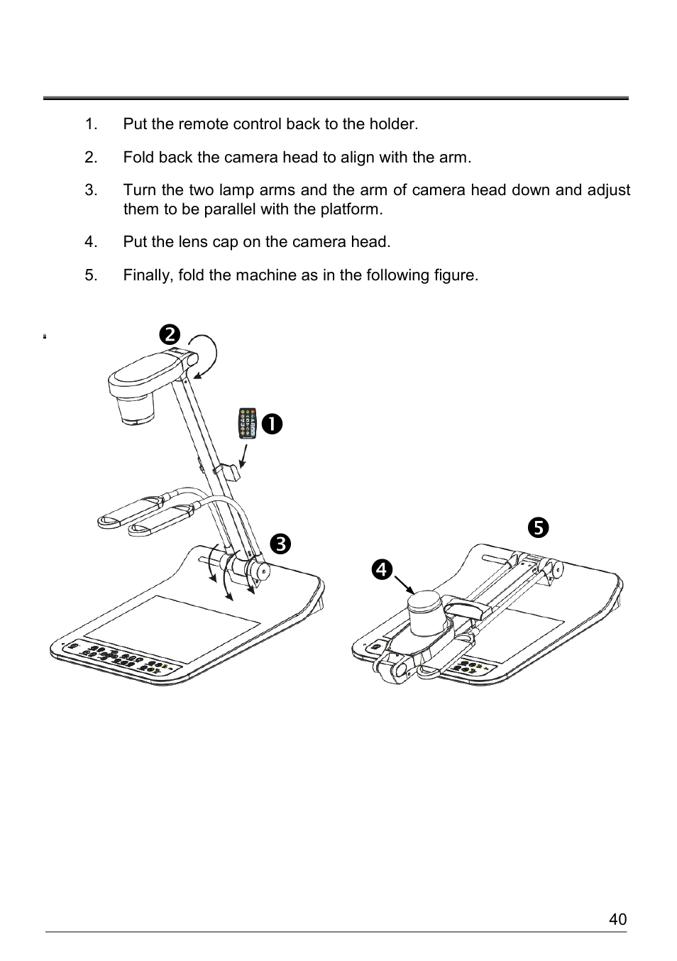 Chapter 10 packing the machine | Dukane Document Camera DVP508 User Manual | Page 41 / 45