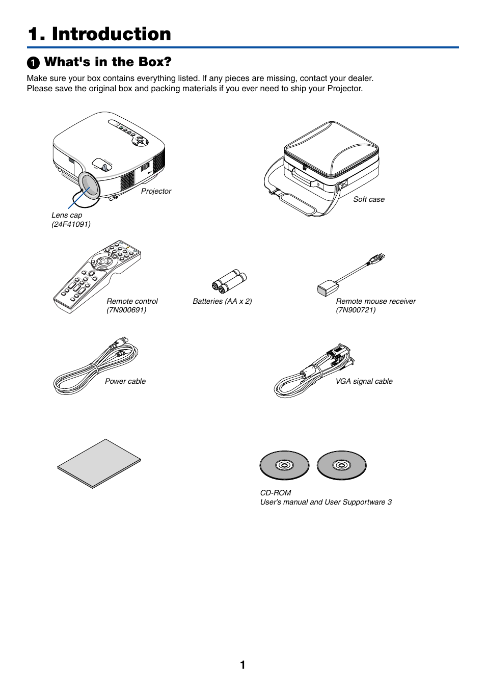 Introduction, 1) what's in the box, ᕡ what's in the box | Operation guide | Dukane 8774 User Manual | Page 11 / 130