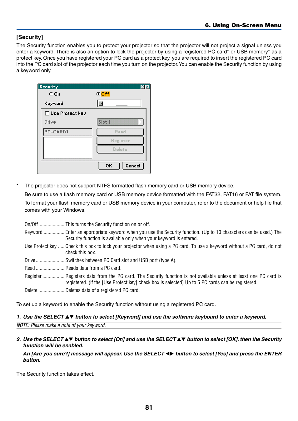 Security | Dukane 8774 User Manual | Page 91 / 130