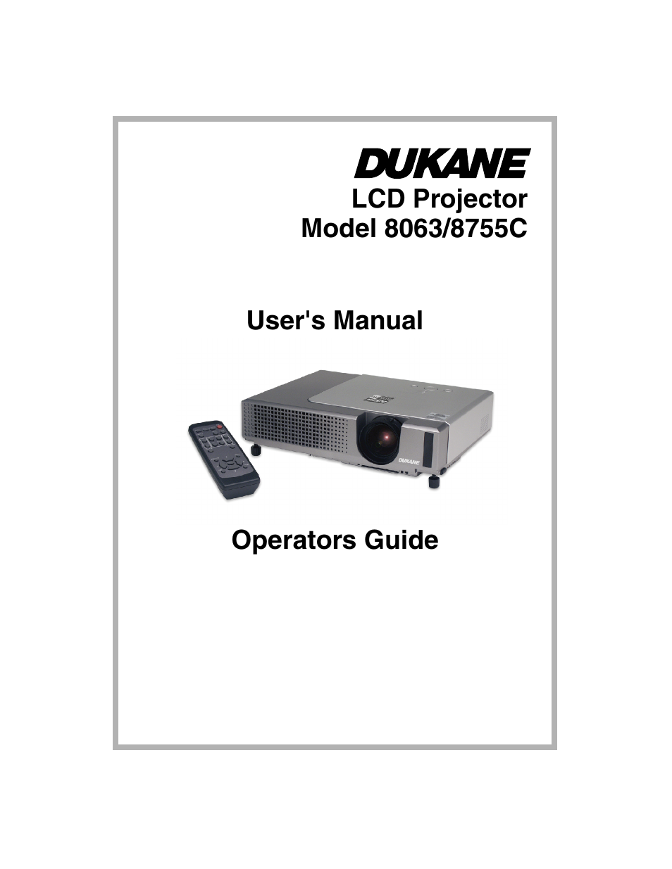 Dukane 8063 User Manual | 78 pages