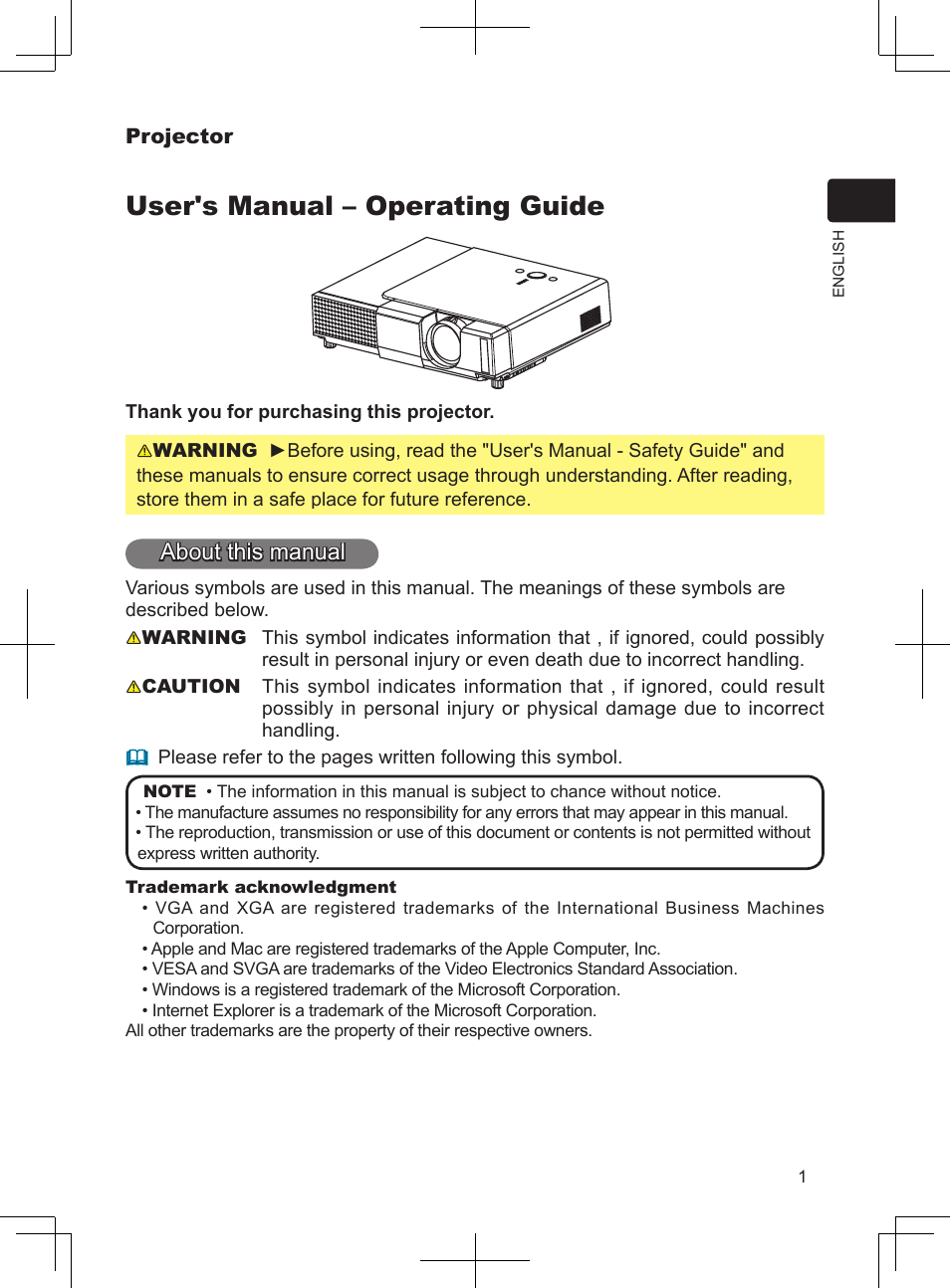 User's manual – operating guide, About this manual | Dukane 8063 User Manual | Page 13 / 78