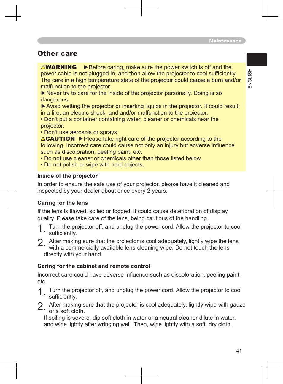 Other care | Dukane 8063 User Manual | Page 53 / 78