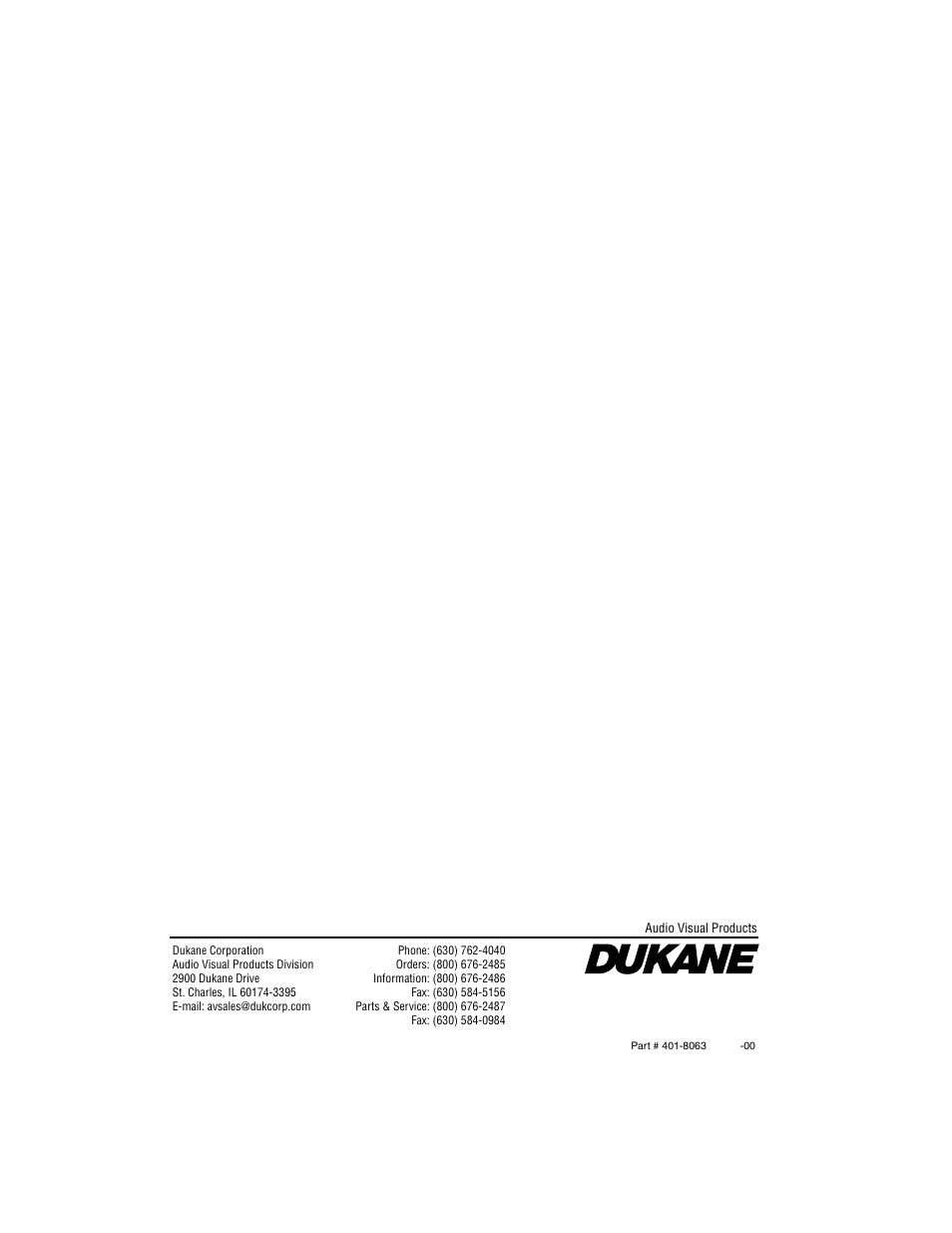 Dukane 8063 User Manual | Page 78 / 78