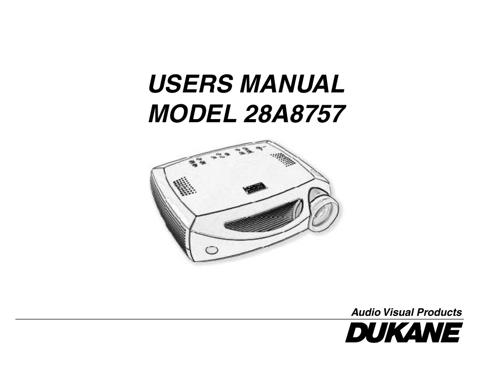 Dukane 28A8757 User Manual | 46 pages