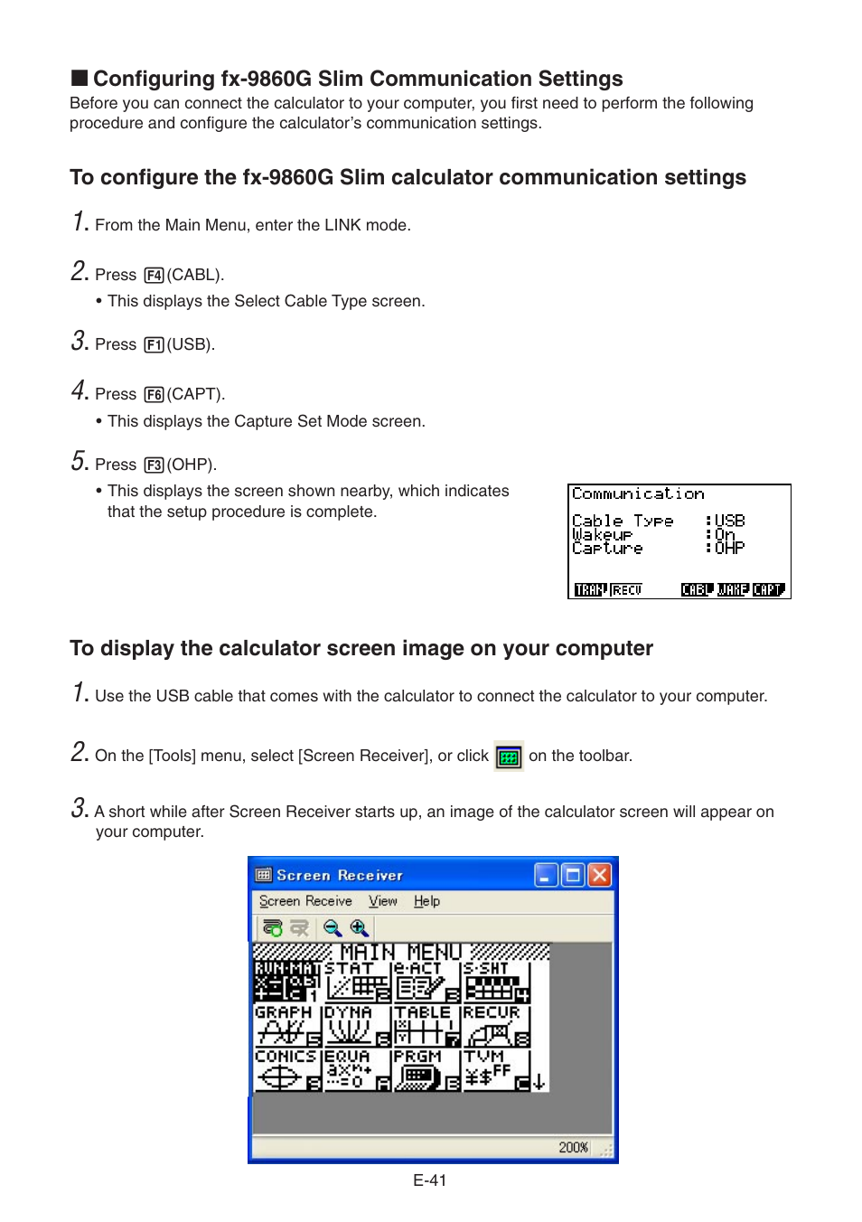 Casio fx-9860G SLIM Manager PLUS User Manual | Page 43 / 51
