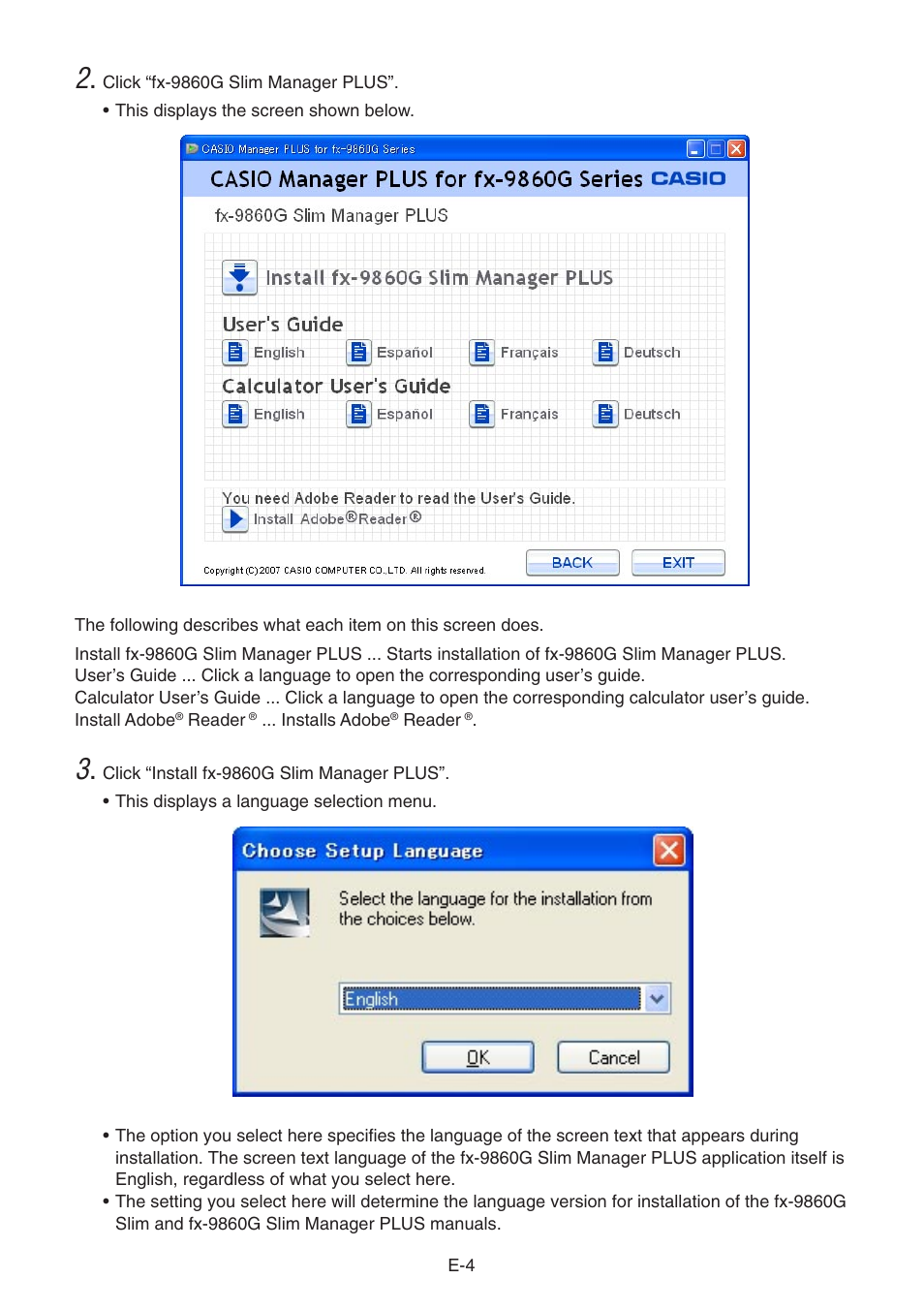 Casio fx-9860G SLIM Manager PLUS User Manual | Page 6 / 51