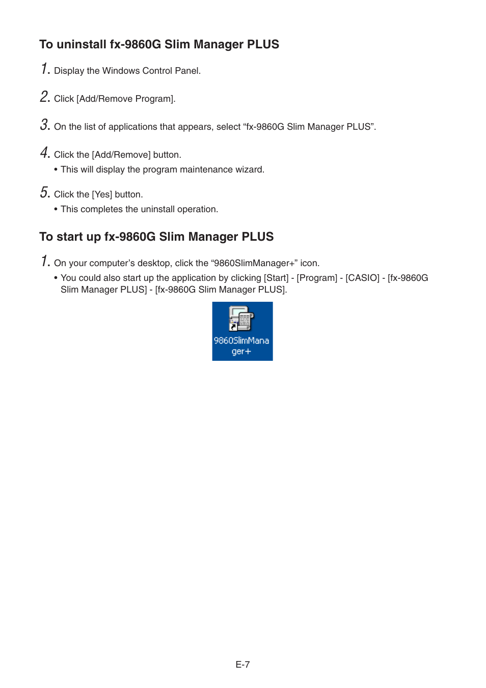 Casio fx-9860G SLIM Manager PLUS User Manual | Page 9 / 51