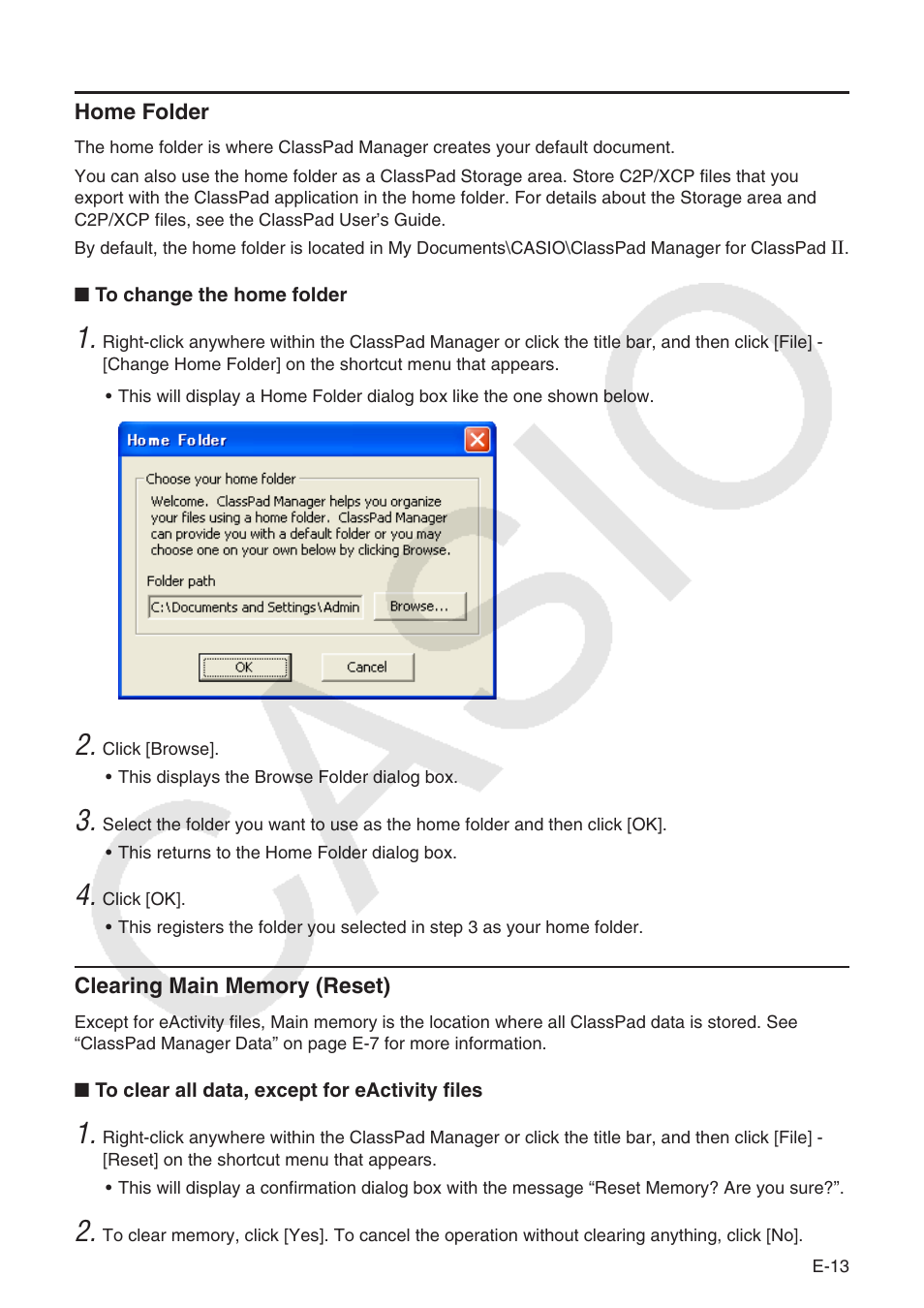 Casio ClassPad Manger for ClassPad II Series User Manual | Page 14 / 31