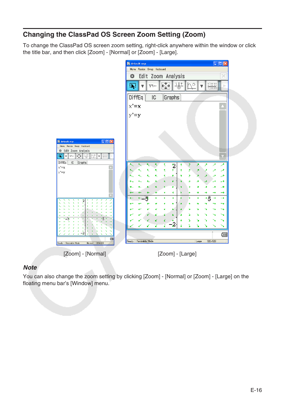 Casio ClassPad Manger for ClassPad II Series User Manual | Page 17 / 31