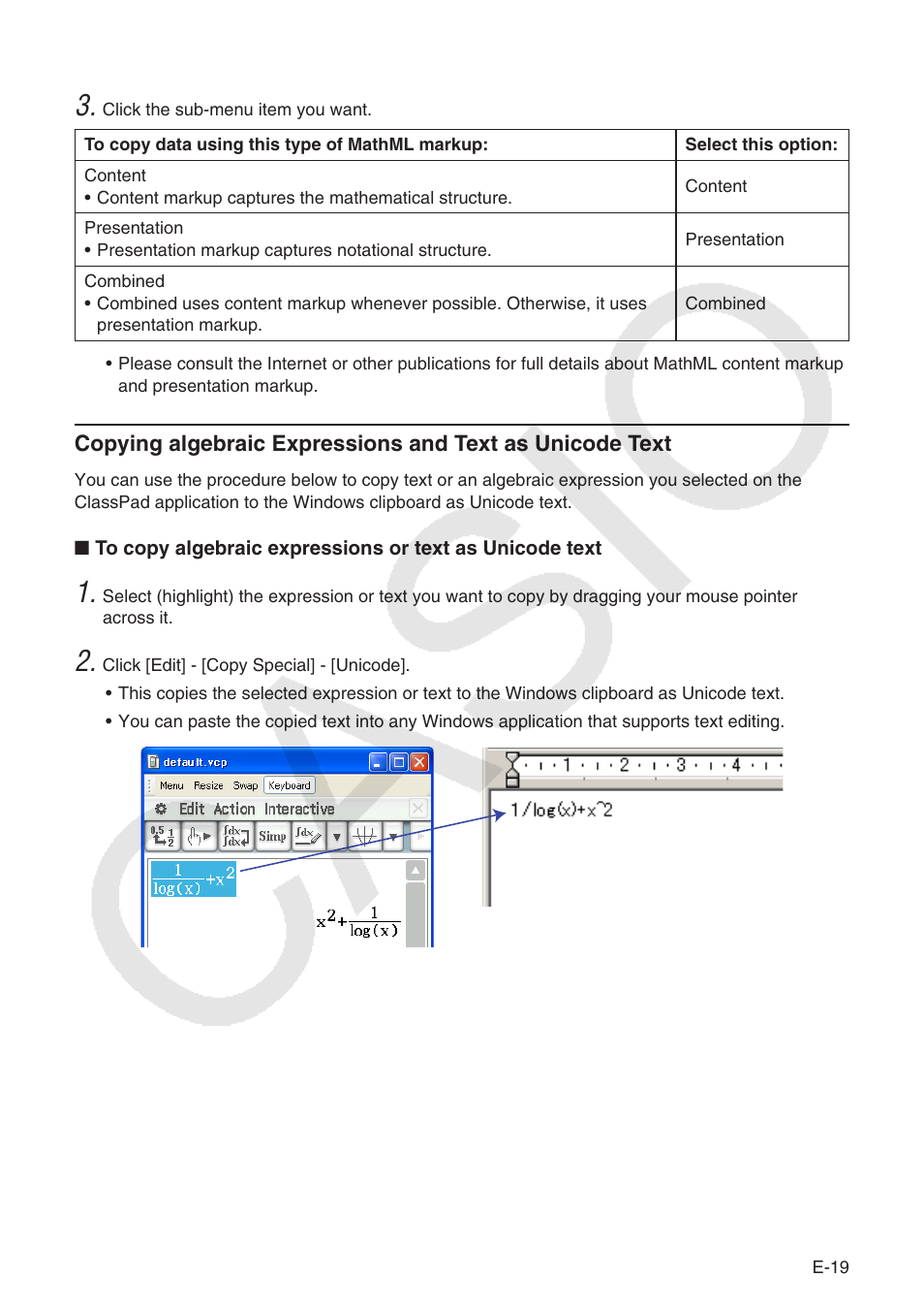 Casio ClassPad Manger for ClassPad II Series User Manual | Page 20 / 31