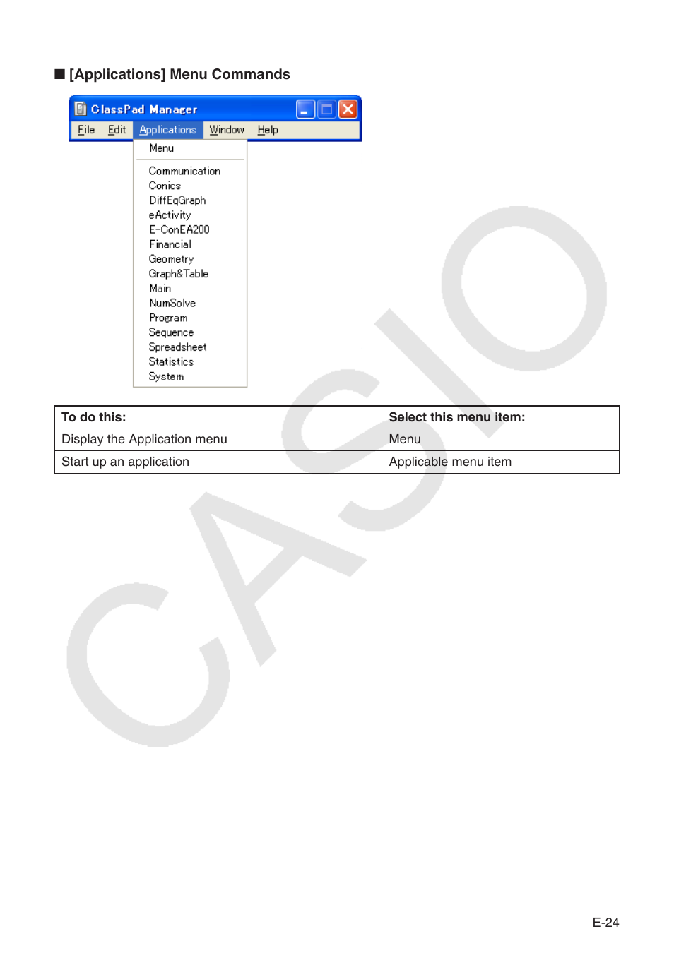 Casio ClassPad Manger for ClassPad II Series User Manual | Page 25 / 31