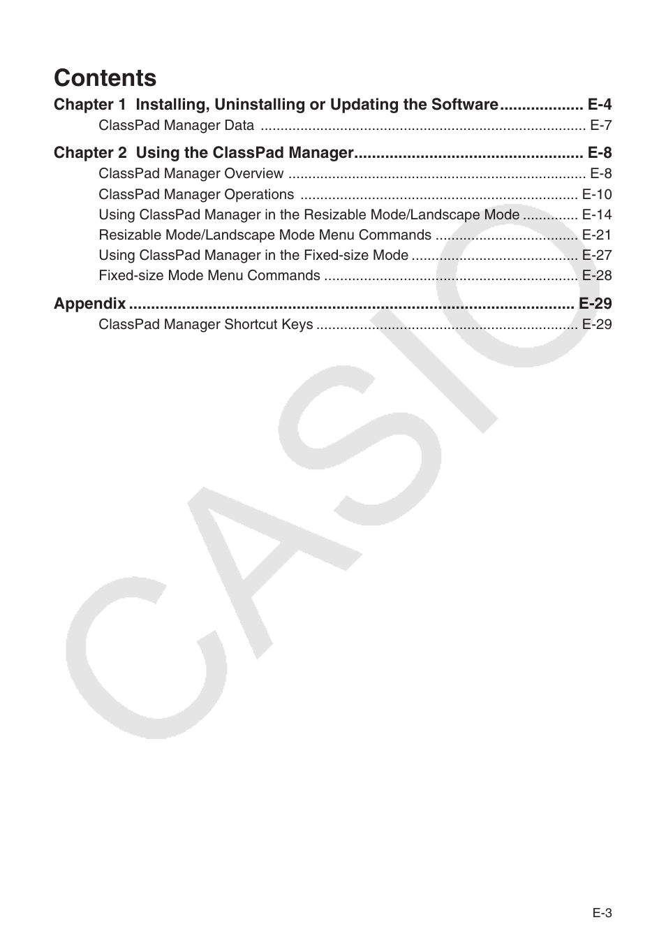 Casio ClassPad Manger for ClassPad II Series User Manual | Page 4 / 31