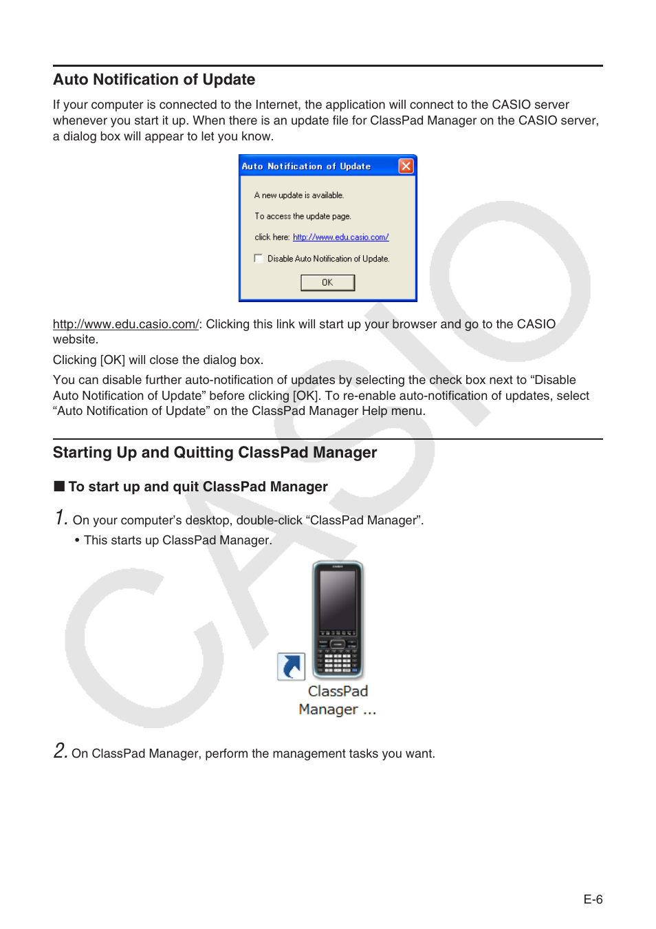 Casio ClassPad Manger for ClassPad II Series User Manual | Page 7 / 31