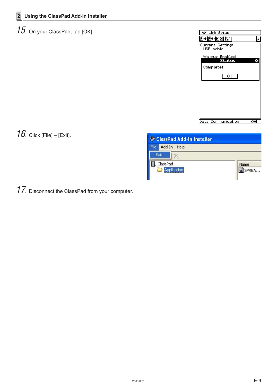 Casio ClassPad 300 User Manual | Page 10 / 18