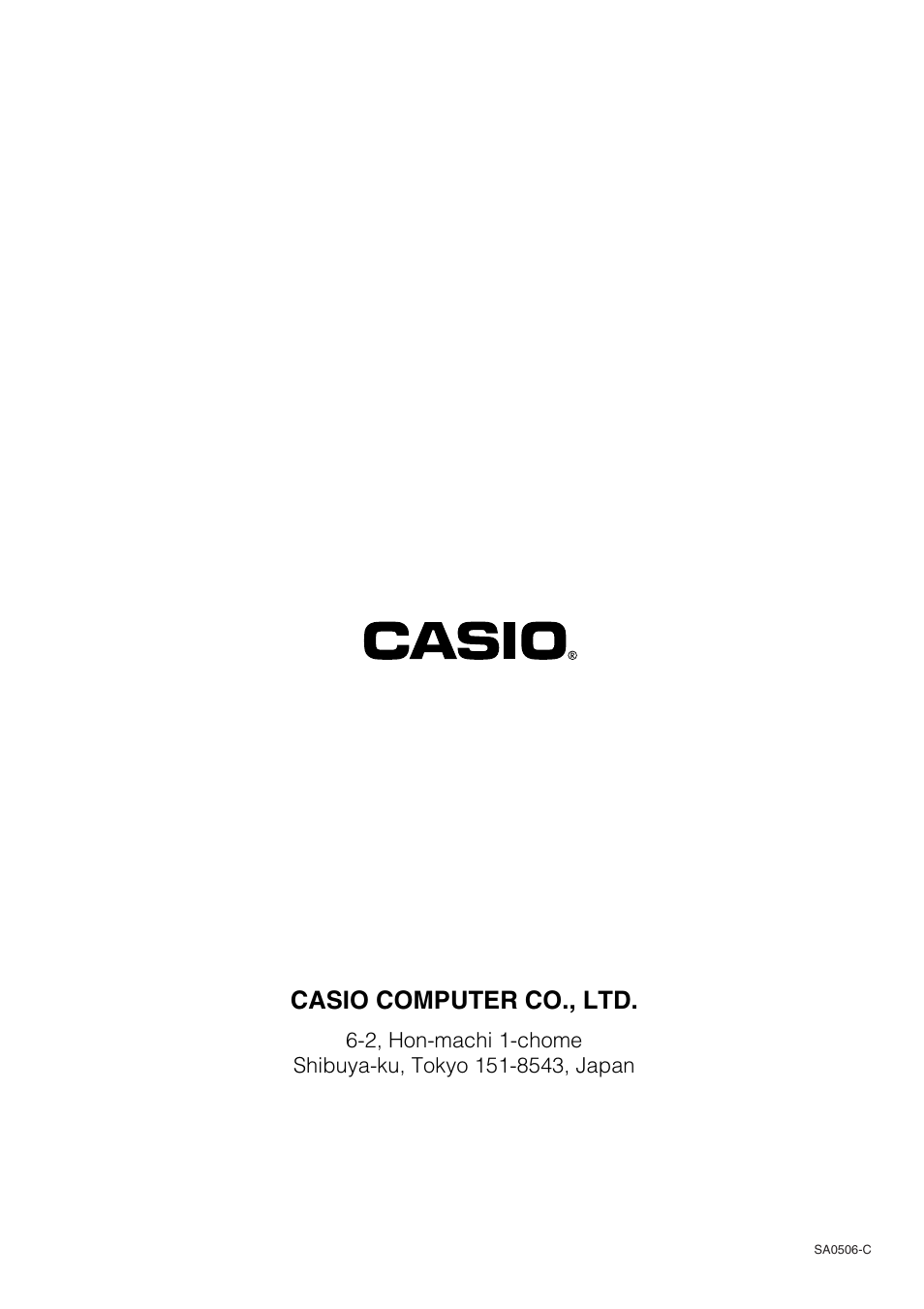 Casio computer co., ltd | Casio ClassPad 300 User Manual | Page 18 / 18