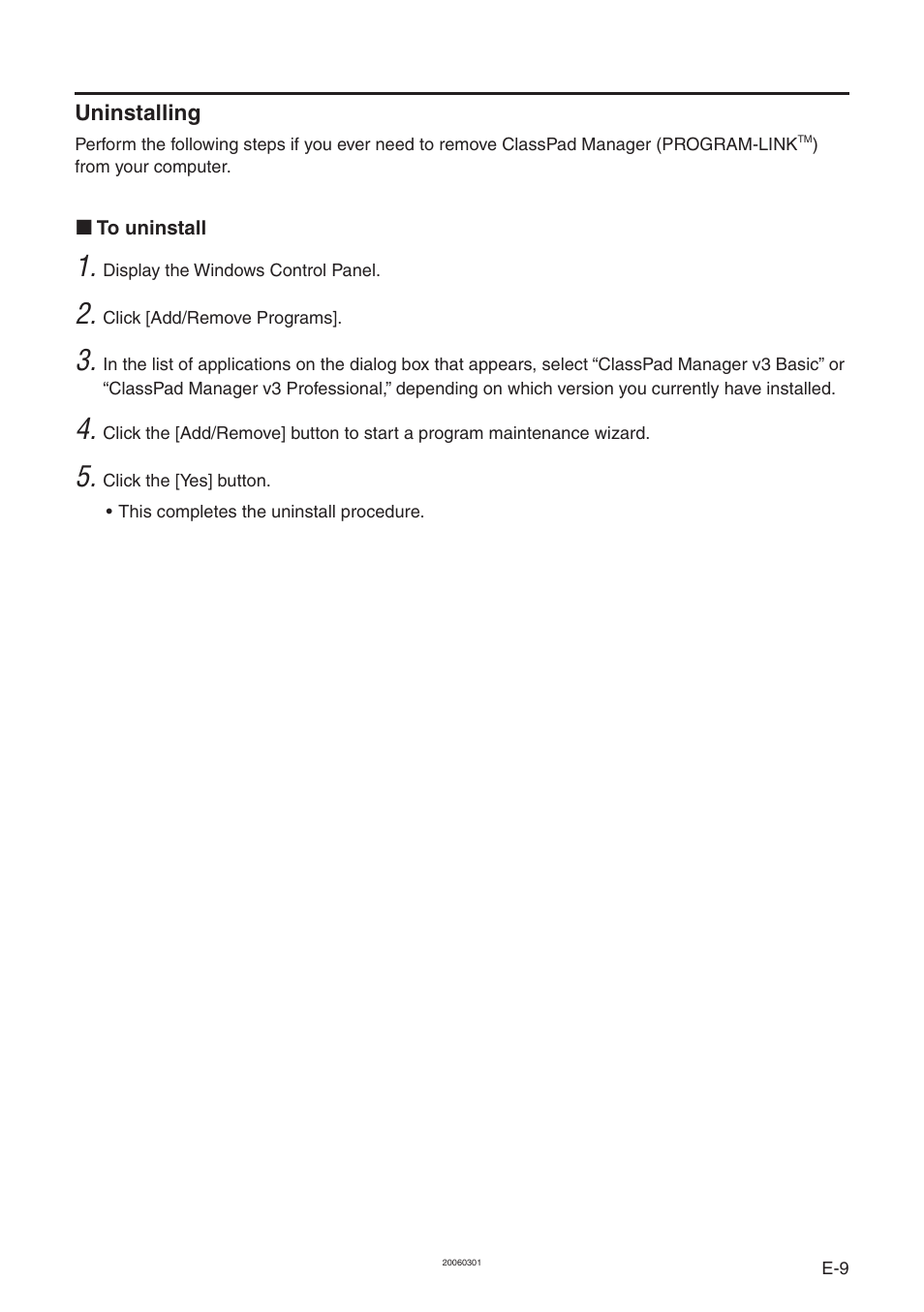 Casio ClassPad Manager Version 3.0 User Manual | Page 11 / 113