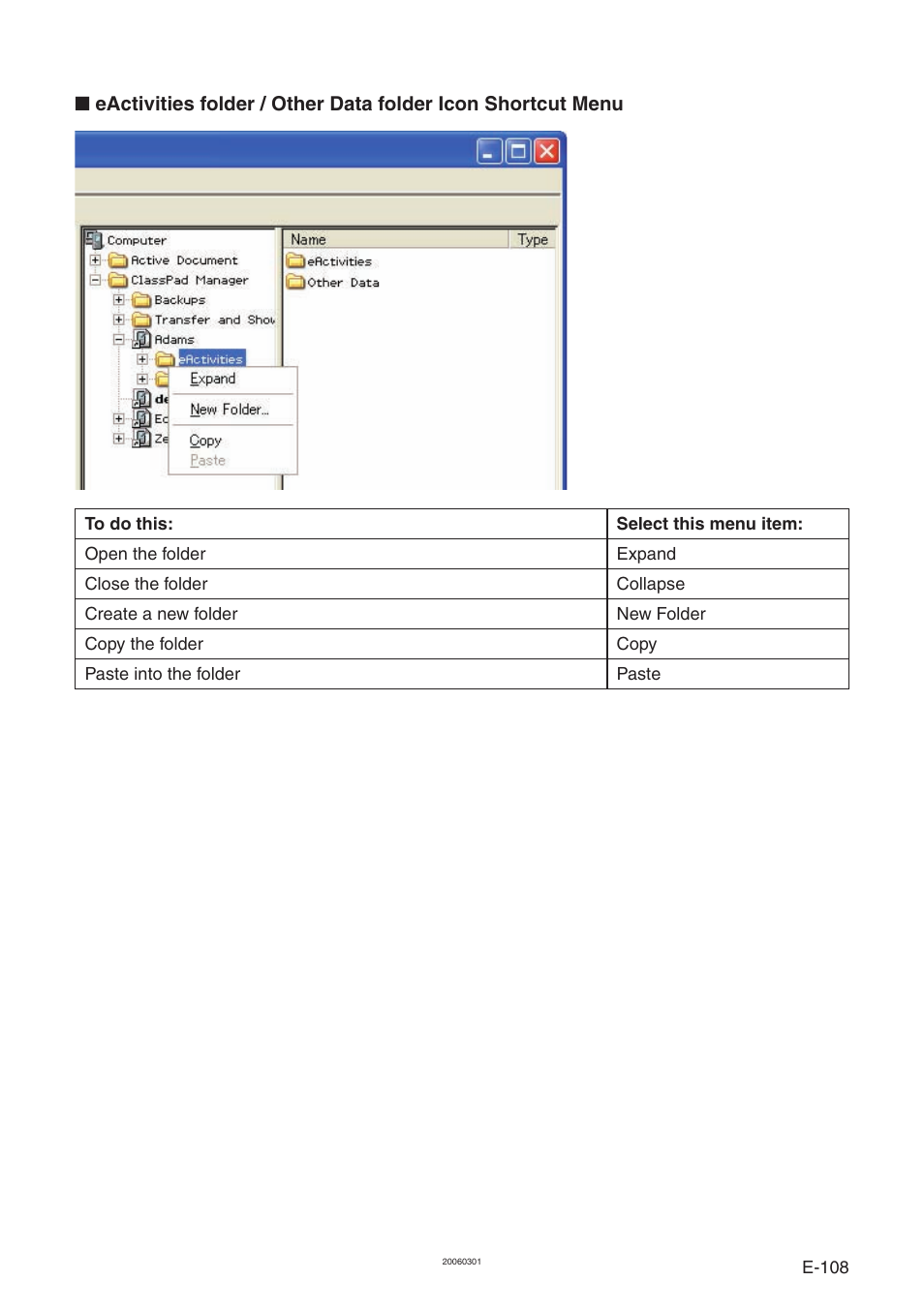 Casio ClassPad Manager Version 3.0 User Manual | Page 110 / 113