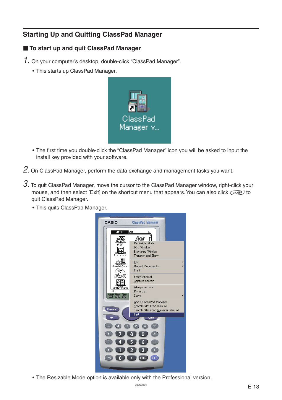 Casio ClassPad Manager Version 3.0 User Manual | Page 15 / 113