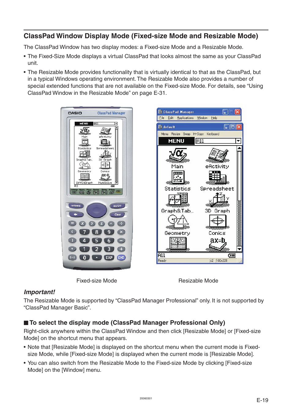 Casio ClassPad Manager Version 3.0 User Manual | Page 21 / 113