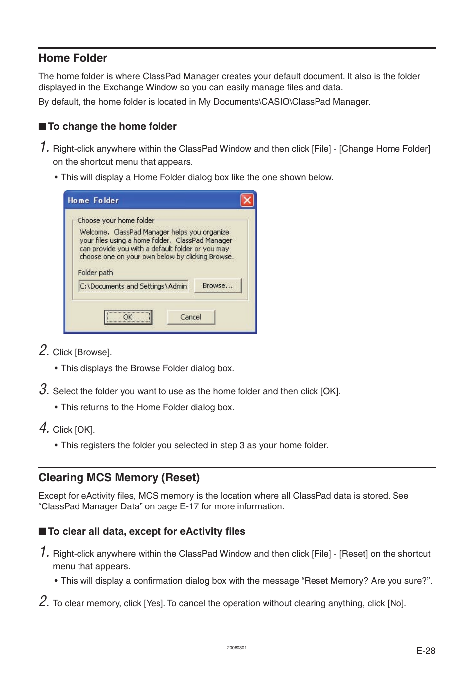 Casio ClassPad Manager Version 3.0 User Manual | Page 30 / 113