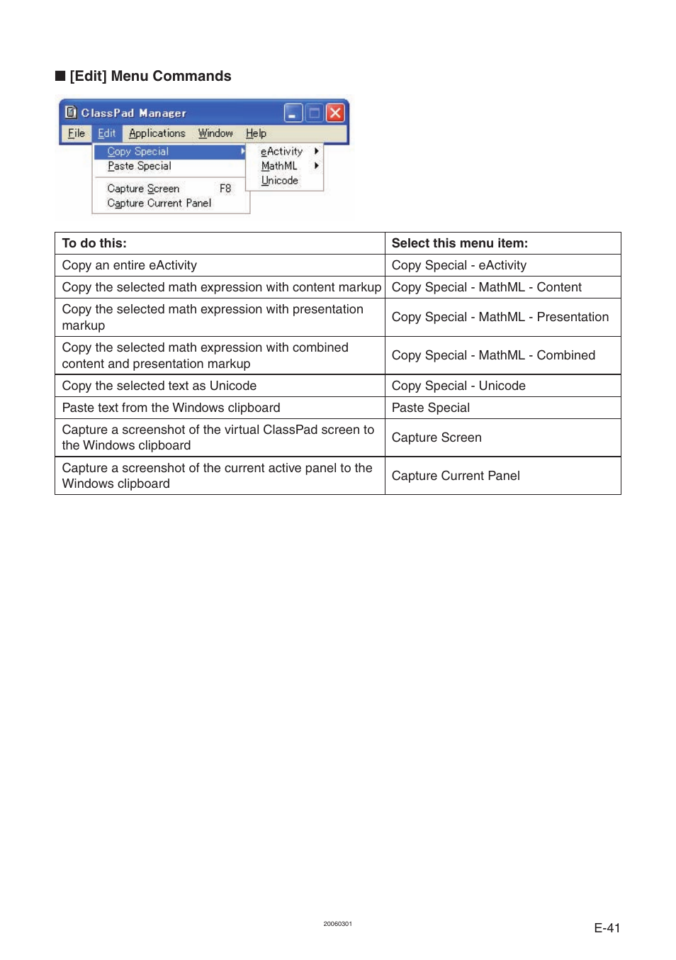 Casio ClassPad Manager Version 3.0 User Manual | Page 43 / 113