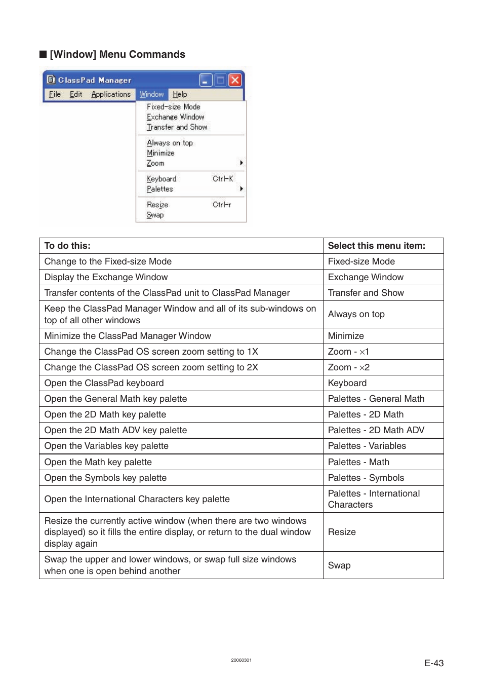 Casio ClassPad Manager Version 3.0 User Manual | Page 45 / 113