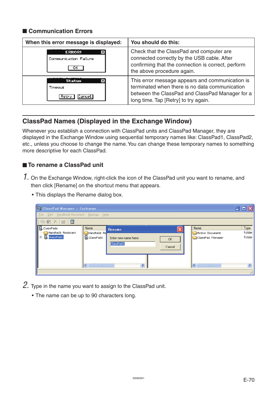 Casio ClassPad Manager Version 3.0 User Manual | Page 72 / 113